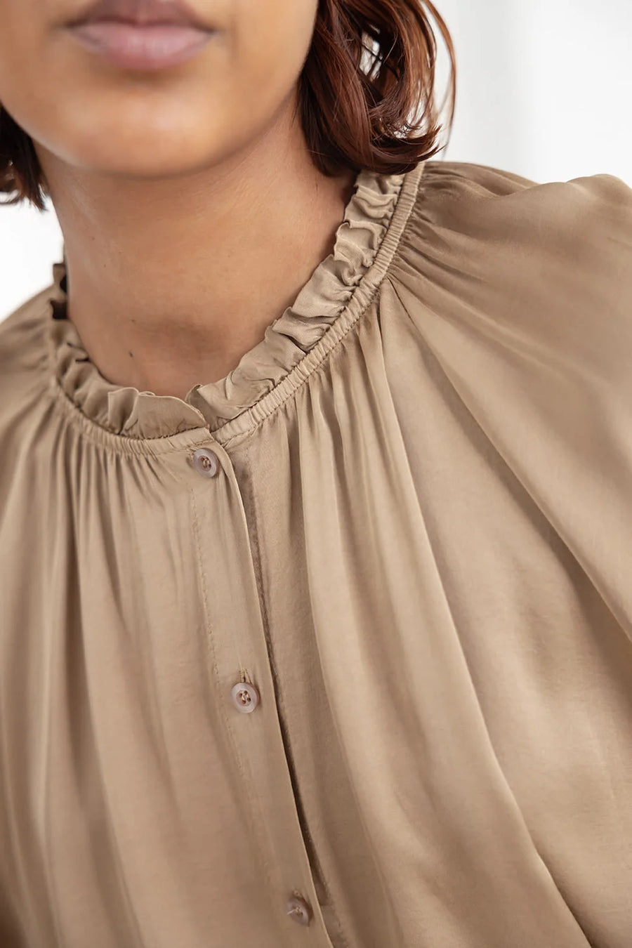 Project AJ117 Rachel blouse -camel