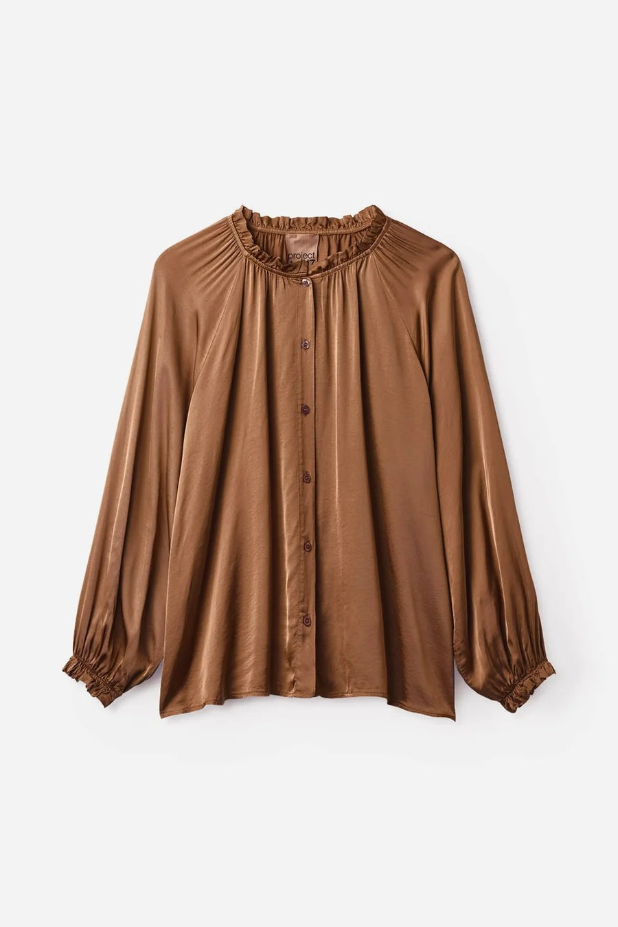 Project AJ117 Rachel blouse - redwood