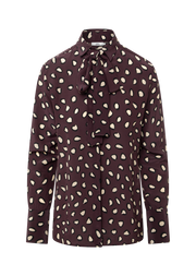 0039 Italy Odetta cuff printed blouse