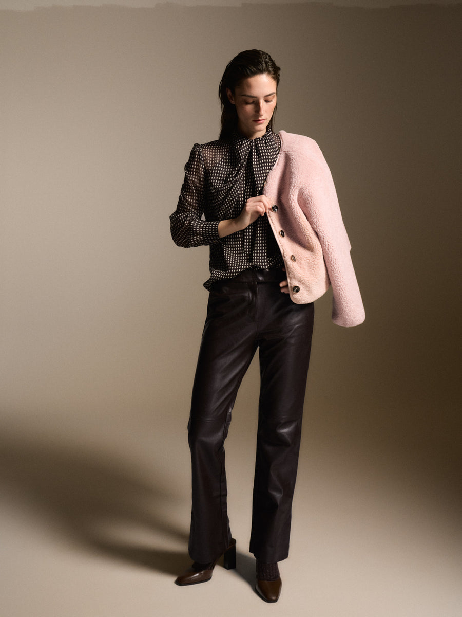 0039 Italy Dorothea spot print blouse
