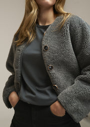 0039 Italy Ricarda fleece button through jacket