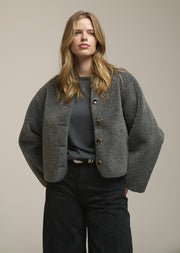 0039 Italy Ricarda fleece button through jacket