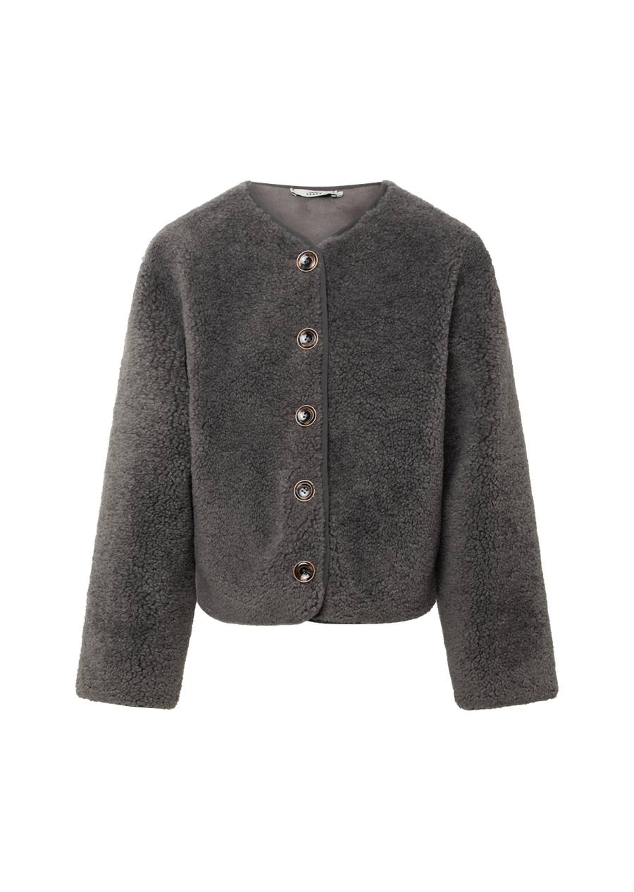 0039 Italy Ricarda fleece button through jacket