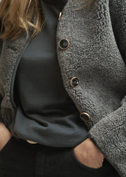 0039 Italy Ricarda fleece button through jacket