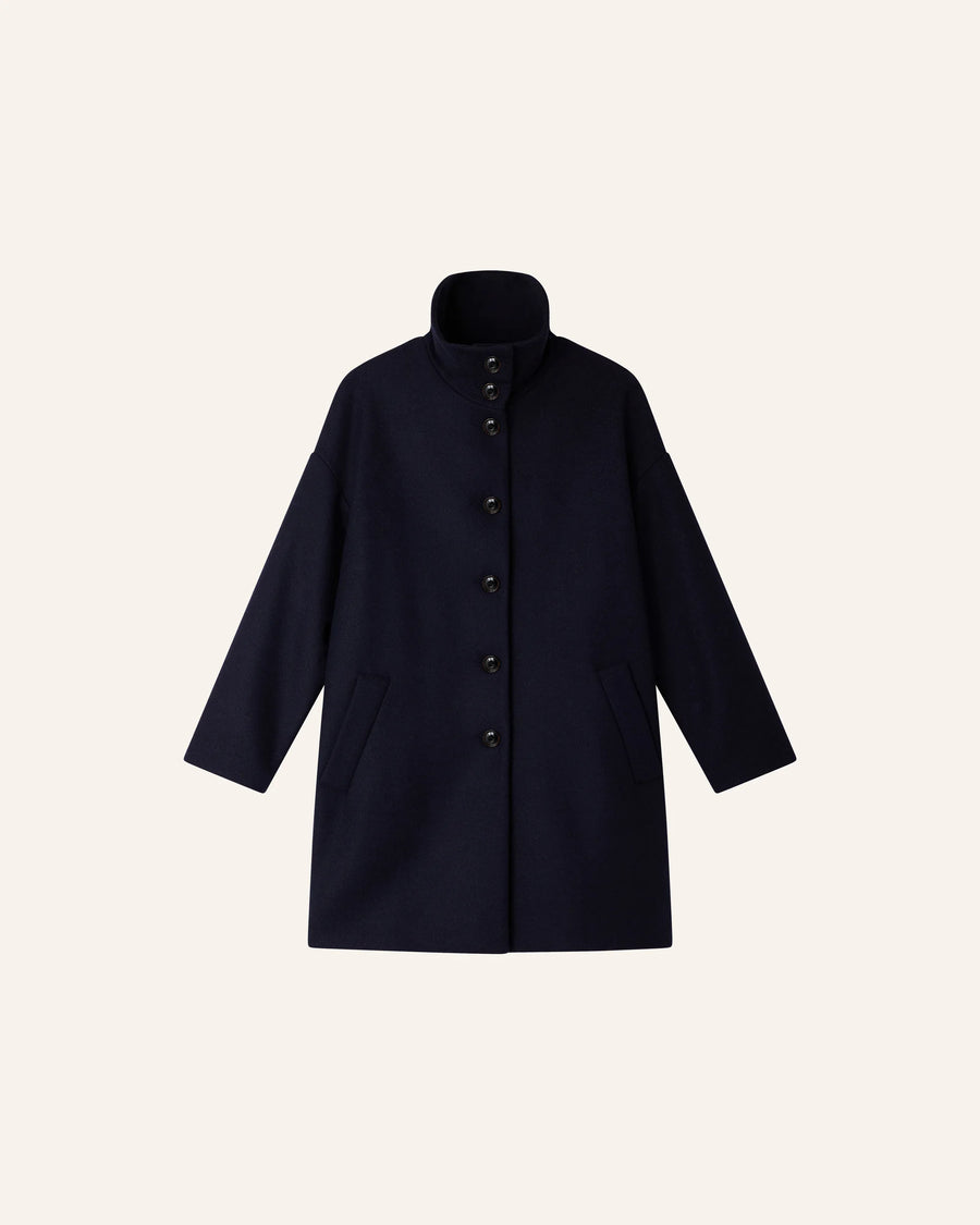 Sessùn Paradise mid length coat - navy