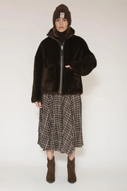 MKT Studio Melen reversible faux Fur jacket - chocolate