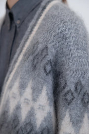 Project AJ117 Balwina argyle cardigan - grey