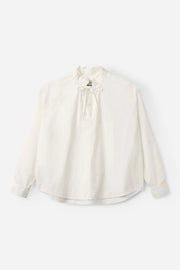 Project AJ177 Hrima tie neck blouse - white