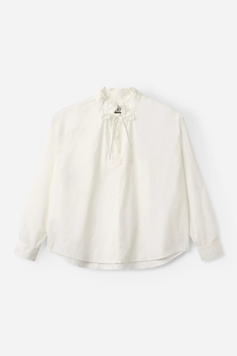 Project AJ177 Hrima tie neck blouse - white