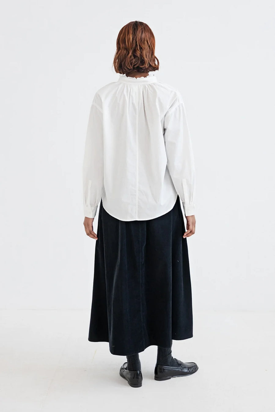 Project AJ177 Hrima tie neck blouse - white