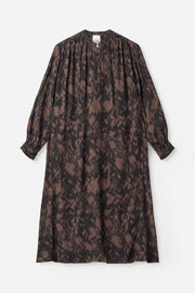 Project AJ117 Kaethe printed dress - navy / garnet