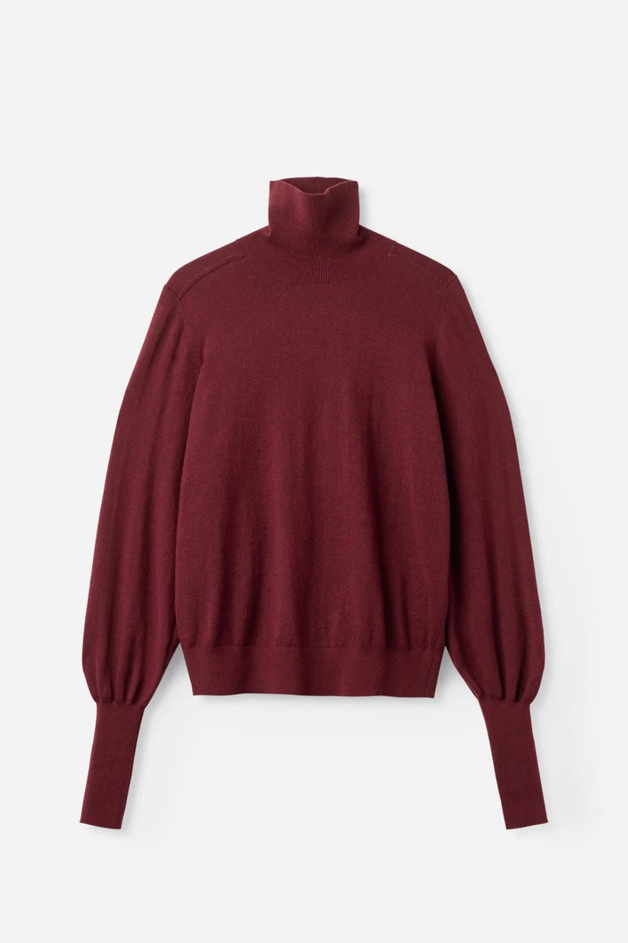 Project AJ117 Sirene cotton/cashmere turtle neck jumper - burgundy