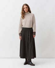 Diega Jonico wool mix skirt - anthracite