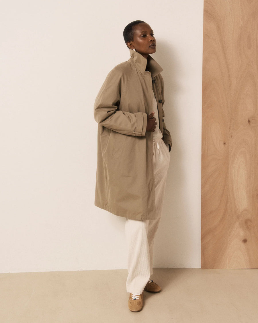 Hartford Valky lined water resistant coat - beige