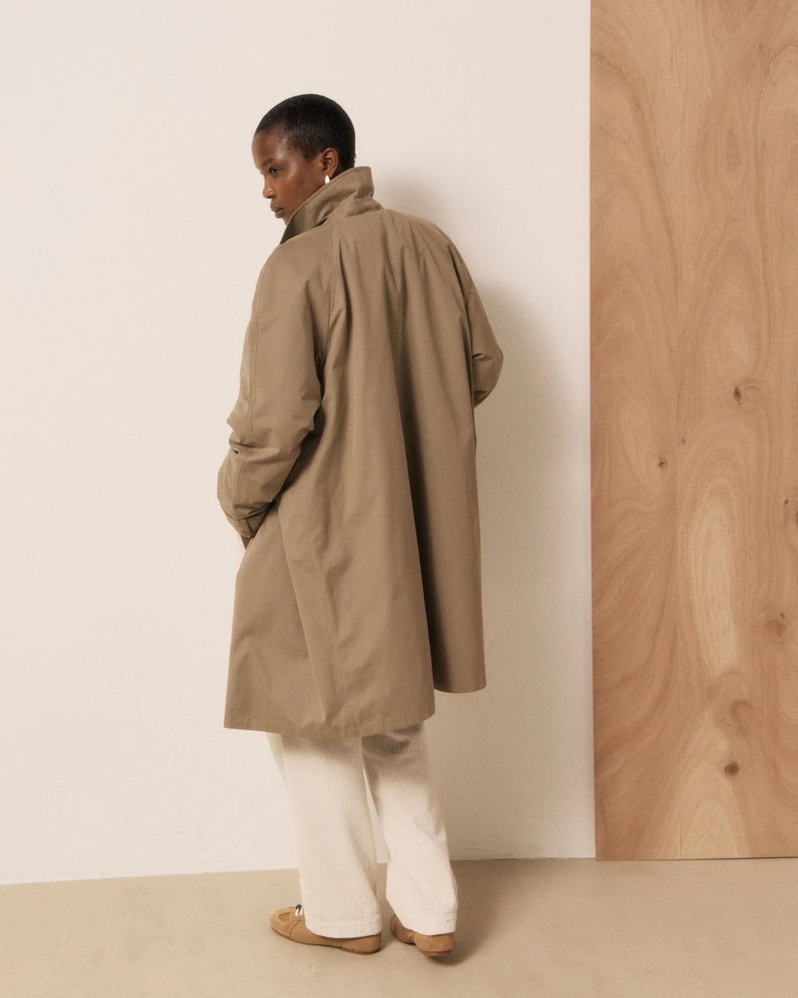 Hartford Valky lined water resistant coat - beige