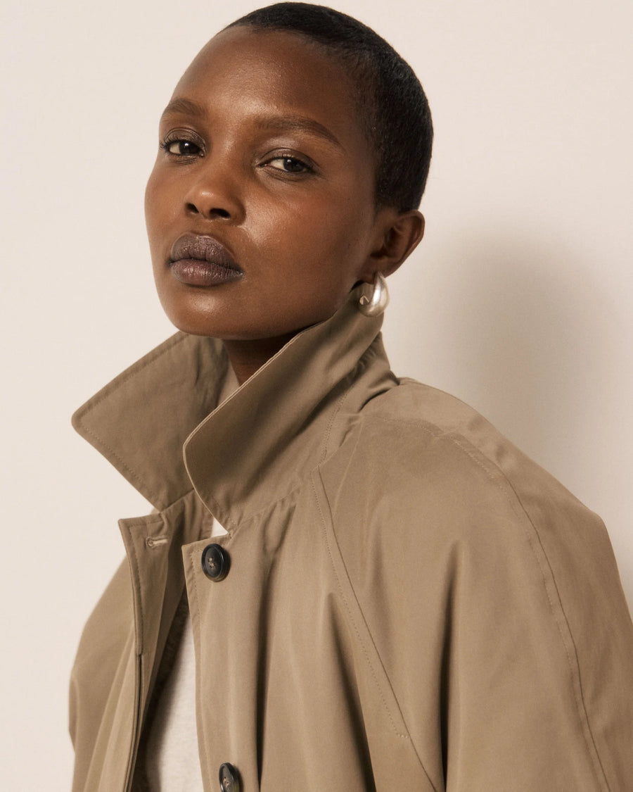 Hartford Valky lined water resistant coat - beige