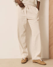 Hartford Peyo twill trouser - off white