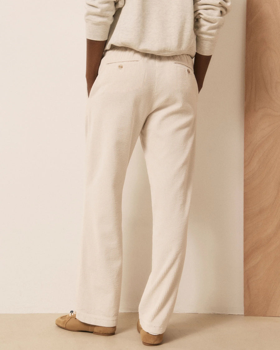 Hartford Peyo twill trouser - off white