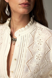 Maison Hotel Renata blouse - chantilly cream