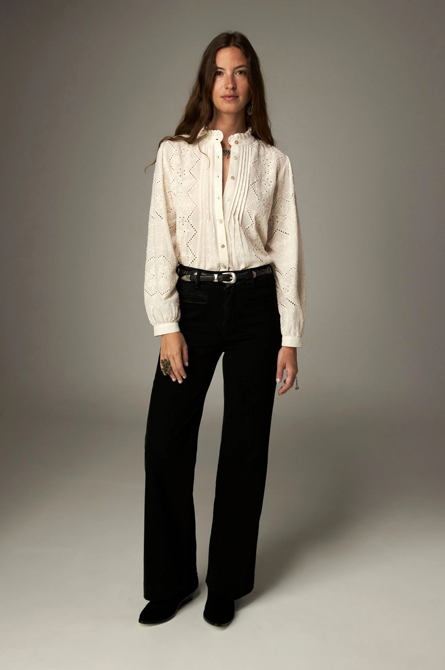 Maison Hotel Renata blouse - chantilly cream