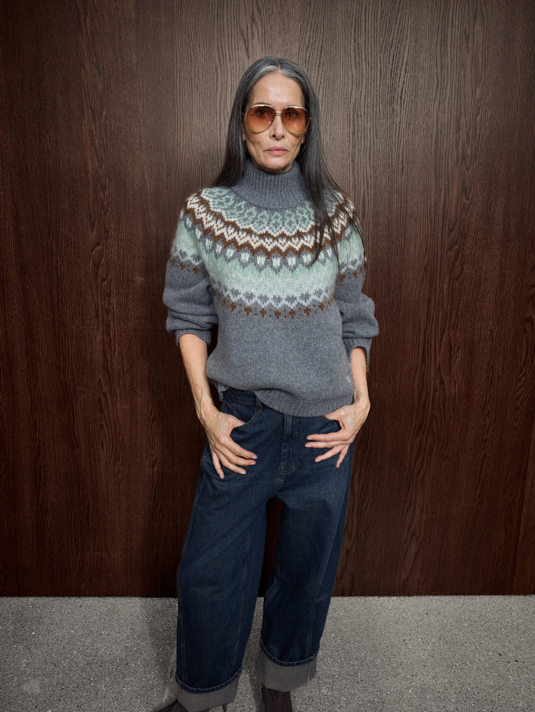 Mos Mosh Daya Fjord high neck knit jumper