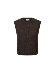 Mos Mosh Almine Thora knit vest - delicioso (chocolate)