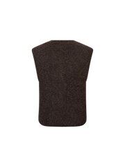 Mos Mosh Almine Thora knit vest - delicioso (chocolate)