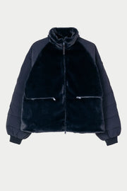 Tanta Aisu zip through jacket - dark navy