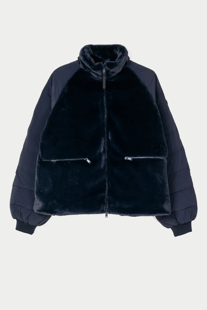 Tanta Aisu zip through jacket - dark navy