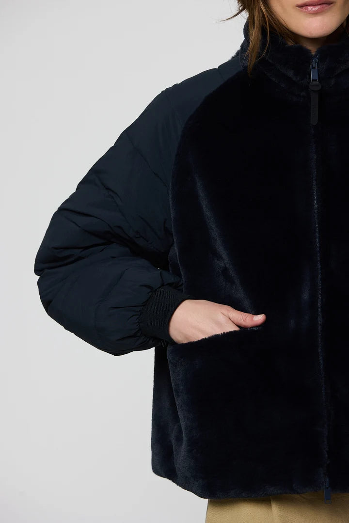 Tanta Aisu zip through jacket - dark navy