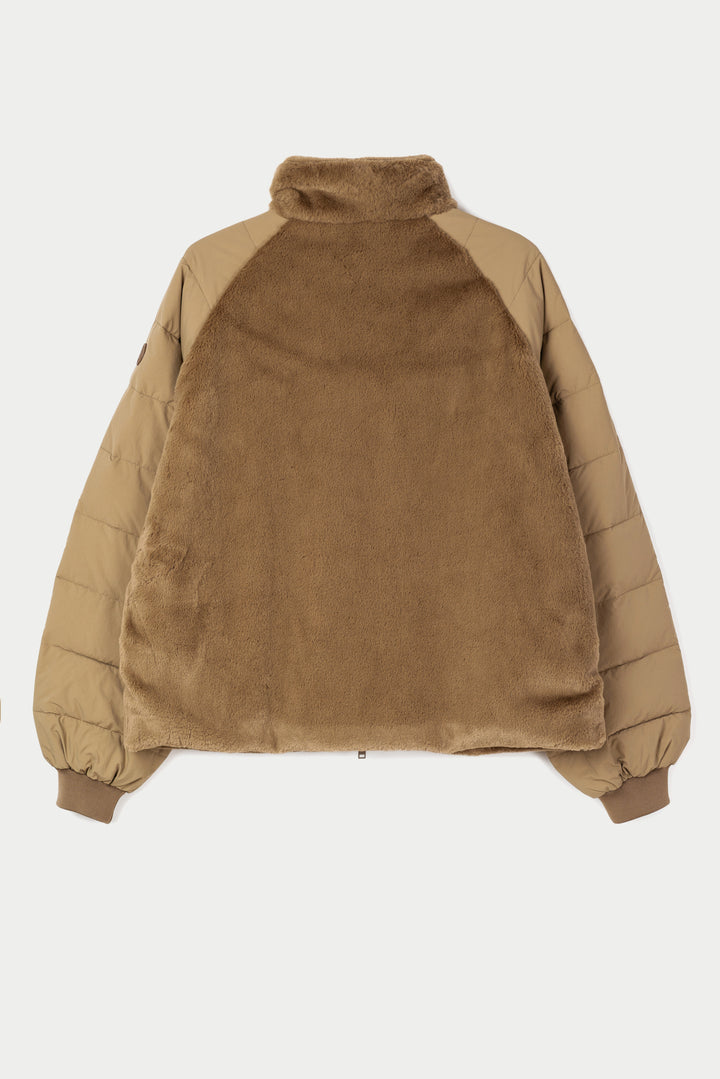 Tanta Aisu zip through contrast jacket - coriander