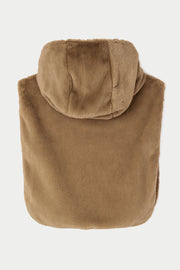 Tanta Bing reversible hooded zipped neck snood - coriander