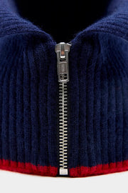 Bellerose Dusyk knit collar -navy