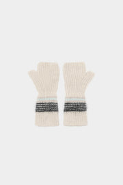 Bellerose Dussam fingerless gloves - cream