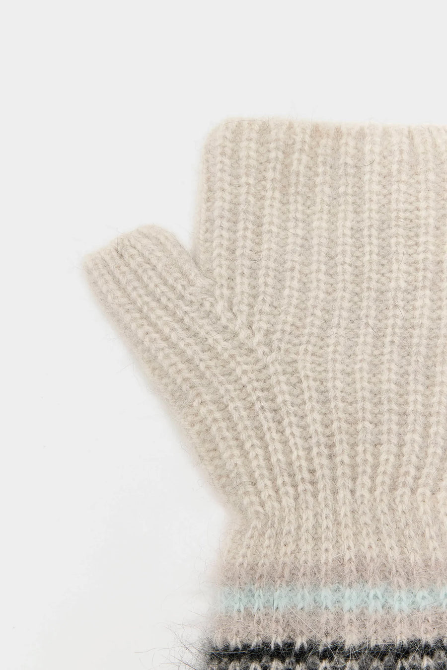 Bellerose Dussam fingerless gloves - cream