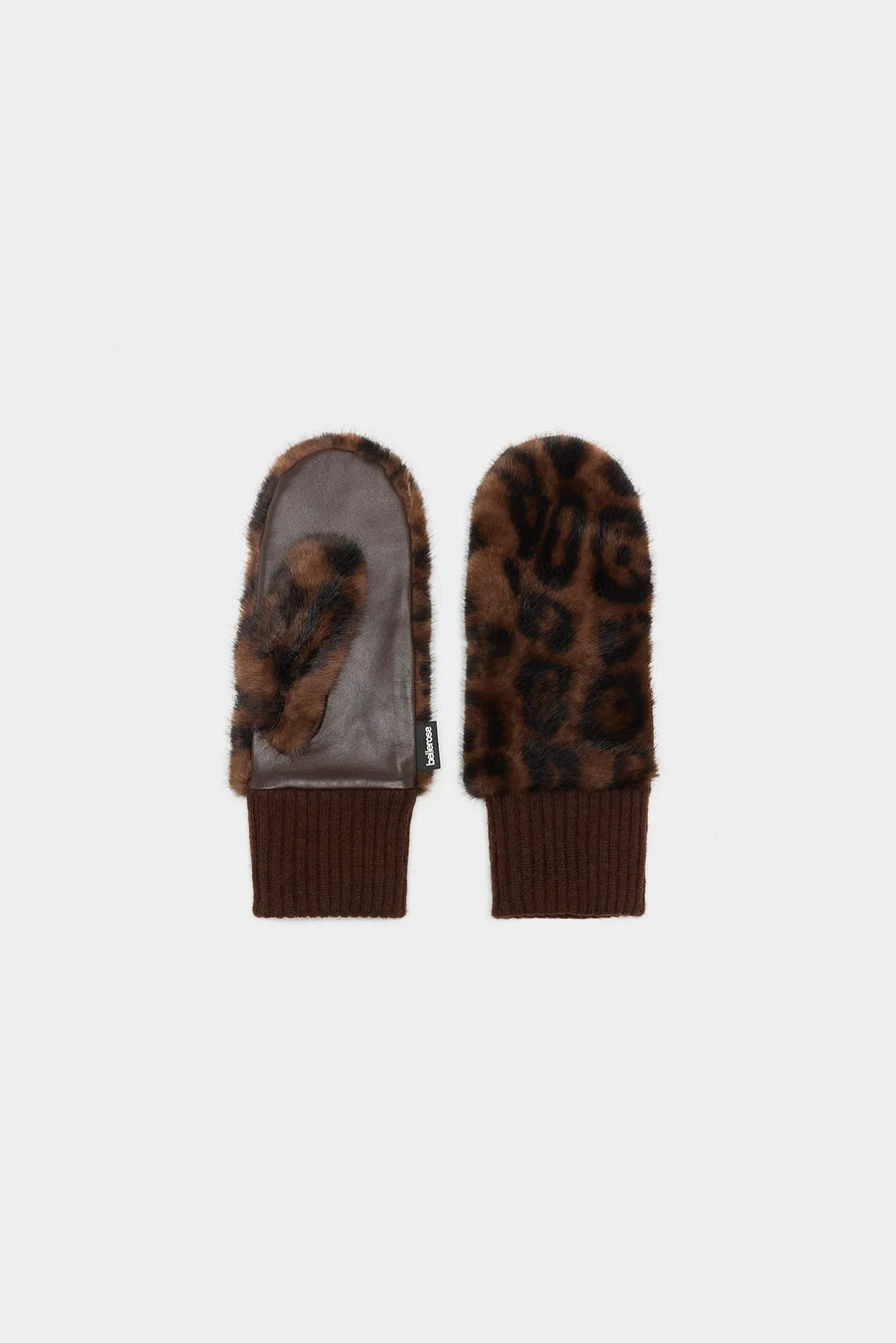 Bellerose Madina faux fur animal mittens