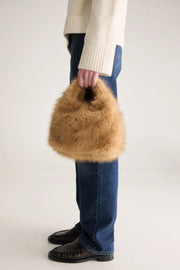 Bellerose Hochet faux fur bag - camel