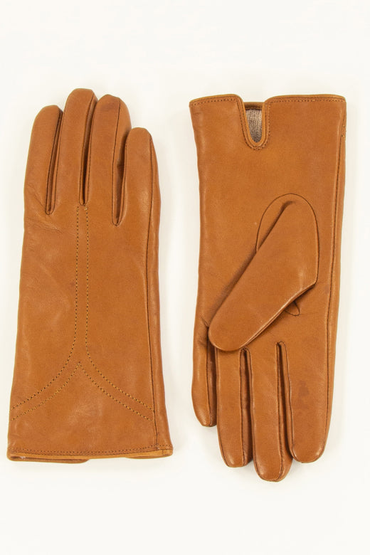 Sessùn Mauro leather gloves - toffee