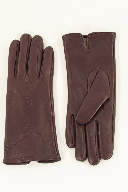 Sessùn Mauro leather gloves - coffee