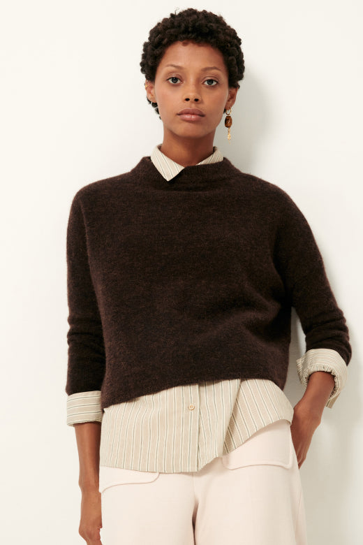 Sessùn Kunlun high collar jumper - wood