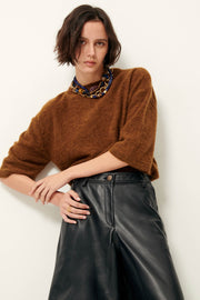 Sessùn London 3/4 sleeve knit - tigers eye