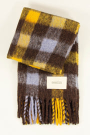 Sessùn Mattia scarf - brown check