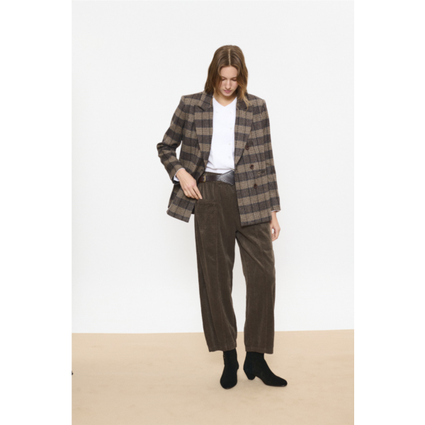 Beatriz Furest Barlavento cord barrel trouser - brown