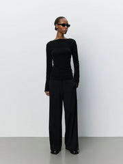 Sofie Schnoor Alika Tuxedo trouser - black