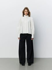 Sofie Schnoor Cylia embroidered collared shirt - off white