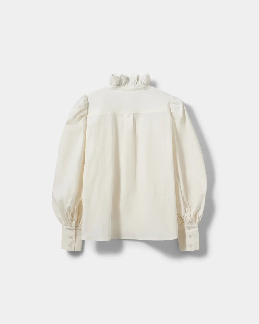 Sofie Schnoor Cylia embroidered collared shirt - off white