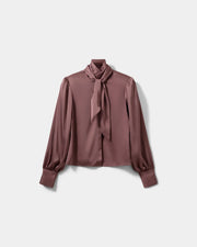 Sofie Schnoor Carina satin shirt - dusty plum