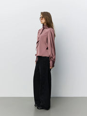 Sofie Schnoor Carina satin shirt - dusty plum