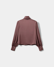 Sofie Schnoor Carina satin shirt - dusty plum
