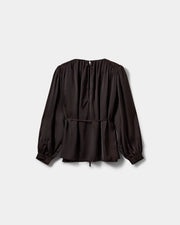Sofie Schnoor Marthea balloon sleeve blouse - dark plum